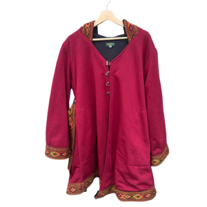 Mantel mit Bestickung xxl