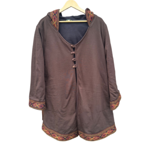 Mantel mit Bestickung l/xl