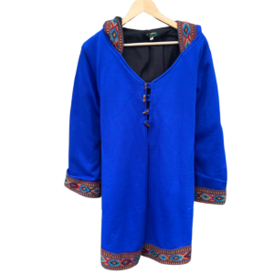 Mantel mit Bestickung l/xl